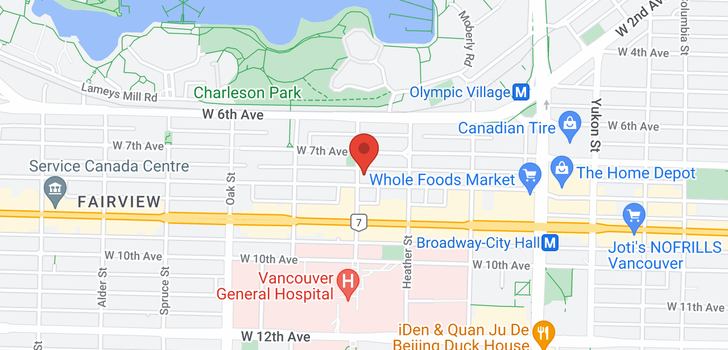 map of 32 795 W 8TH AVENUE